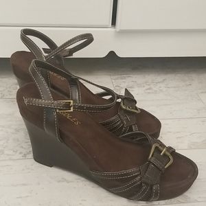 Aerosoles Brown Wedges